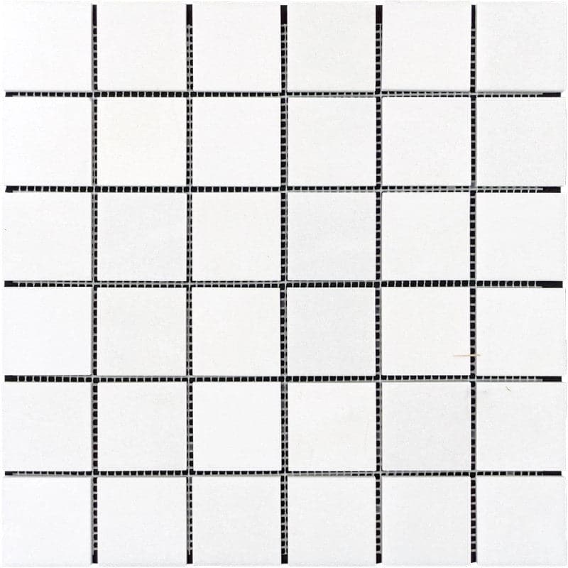 Thassos White Marble 2x2 Polished Mosaic Tile (Clearance)