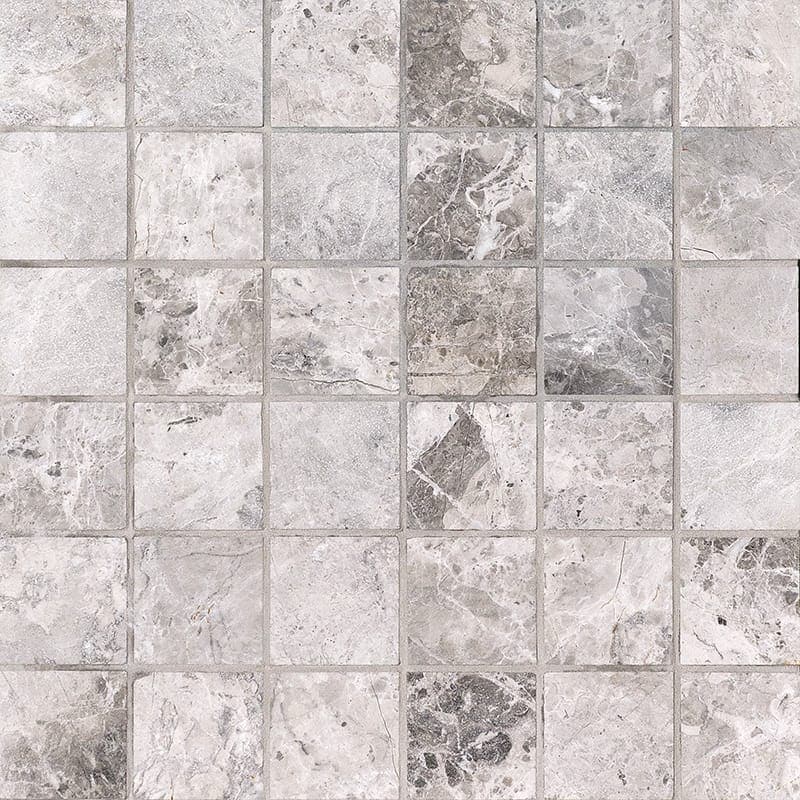 Tundra Gray Marble 2x2 Polished Mosaic Tile