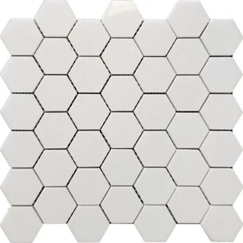 Thassos White Marble 2x2 Hexagon Polished Mosaic Tile