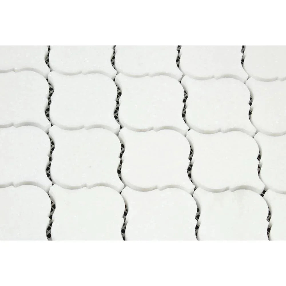 3x3 Thassos White Lantern ( Casablanca ) Mosaic Tile