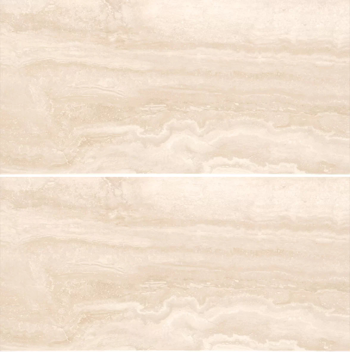 Navona Travertine Vien Cut Look 24x48 Matte Rectified Porcelain Tile