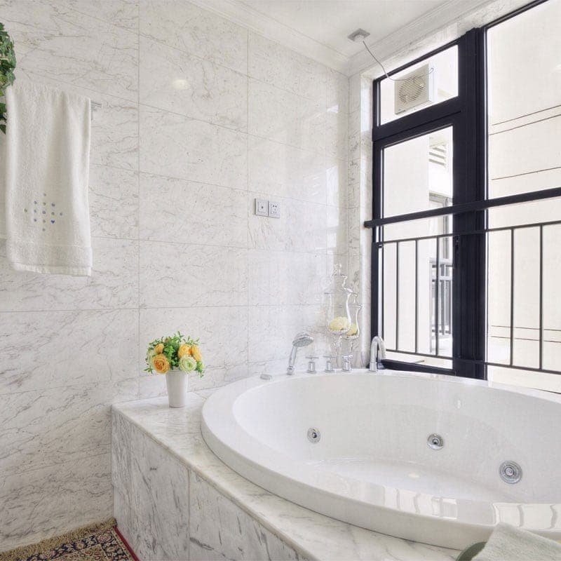 White Carrara Marble 12x24 Polished Tile