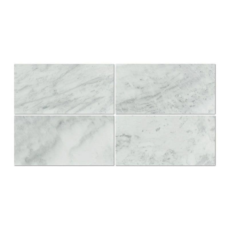 Asian Statuary (Oriental White) Marble 12x24 Polished Tile