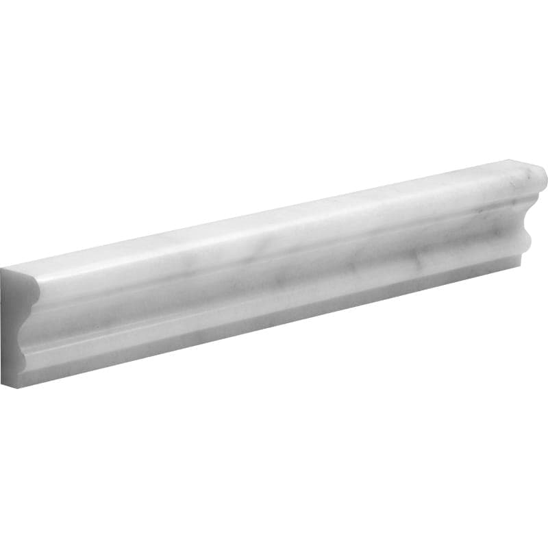 Bianco Caldo Mugla White 2x12 Polished Crown Molding