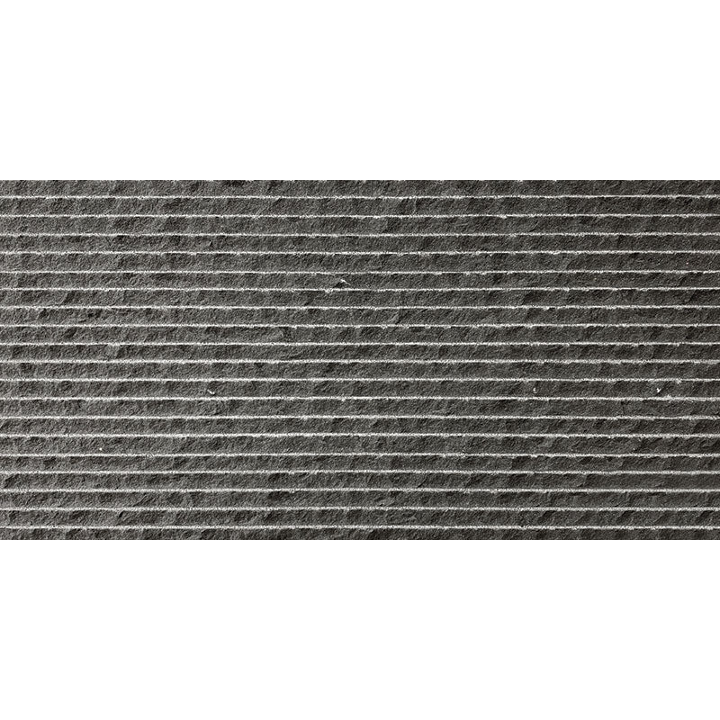 Basalt Grey 12×24 Pinstripe Textured Tile