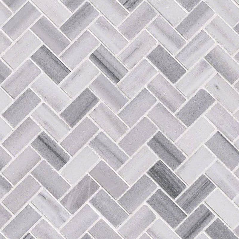 Marmara Marble 1x2 Herringbone Polished Mosaic Tile