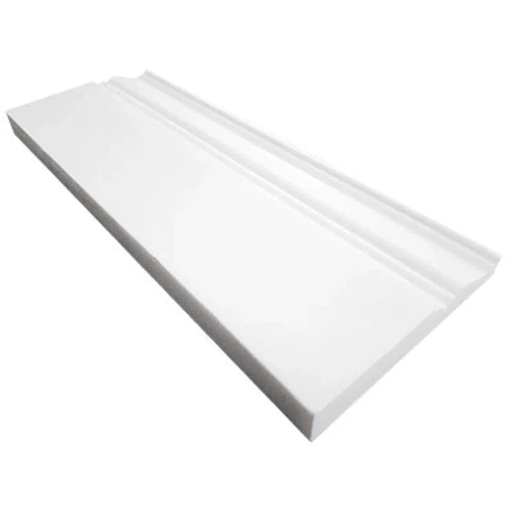 Bianco Dolomite Marble Honed Baseboard Molding