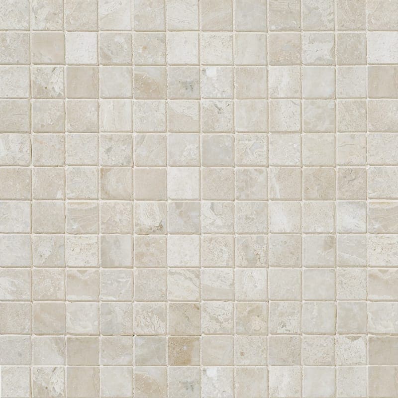 Royal Beige Marble 1x1 Honed Marble Mosaic Tile