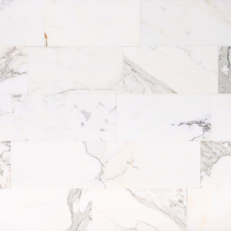 Calacatta Gold Marble 6x12 Polished Marble Tile