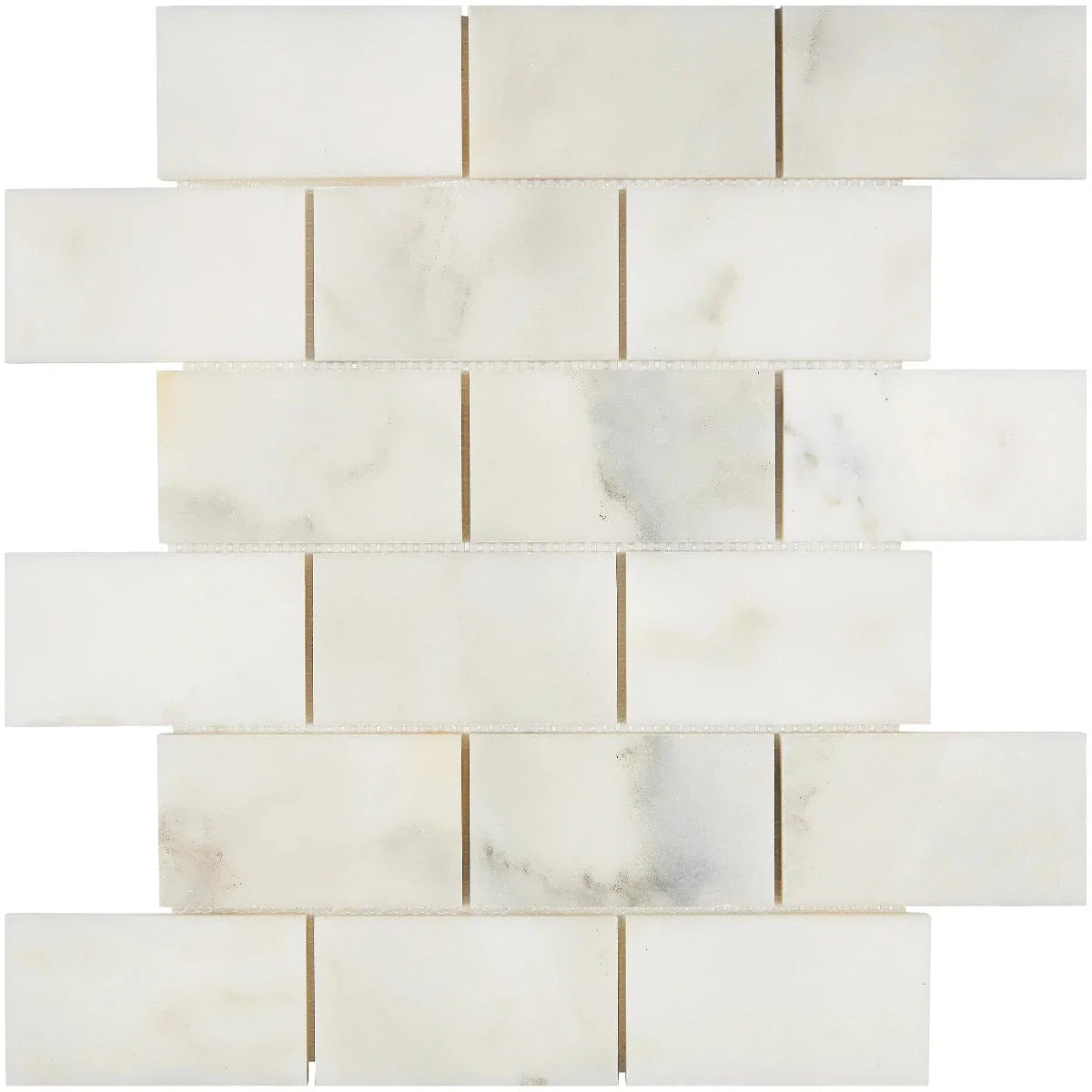 Calacatta Oliva Marble 2x4 Polished Mosaic Tile