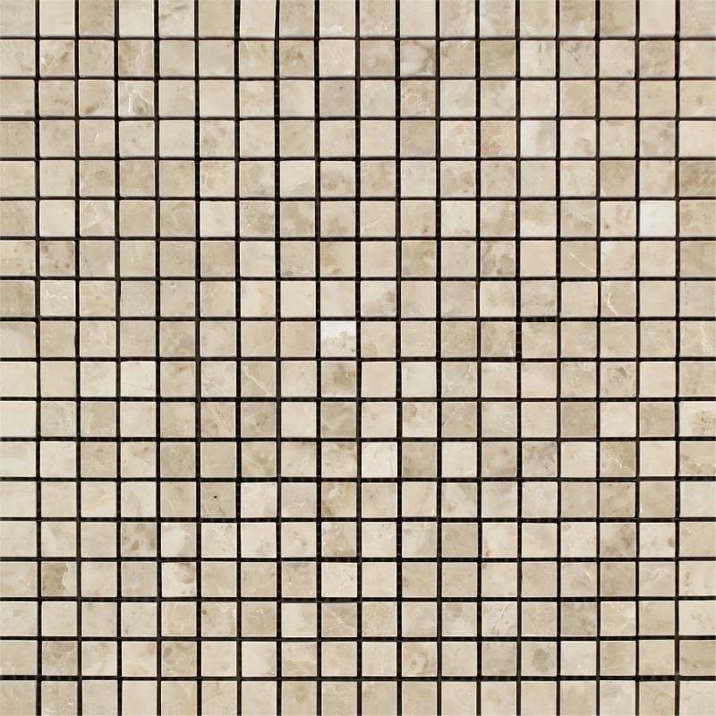 Cappuccino Marble 5/8x5/8 Polished Mosaic Tile