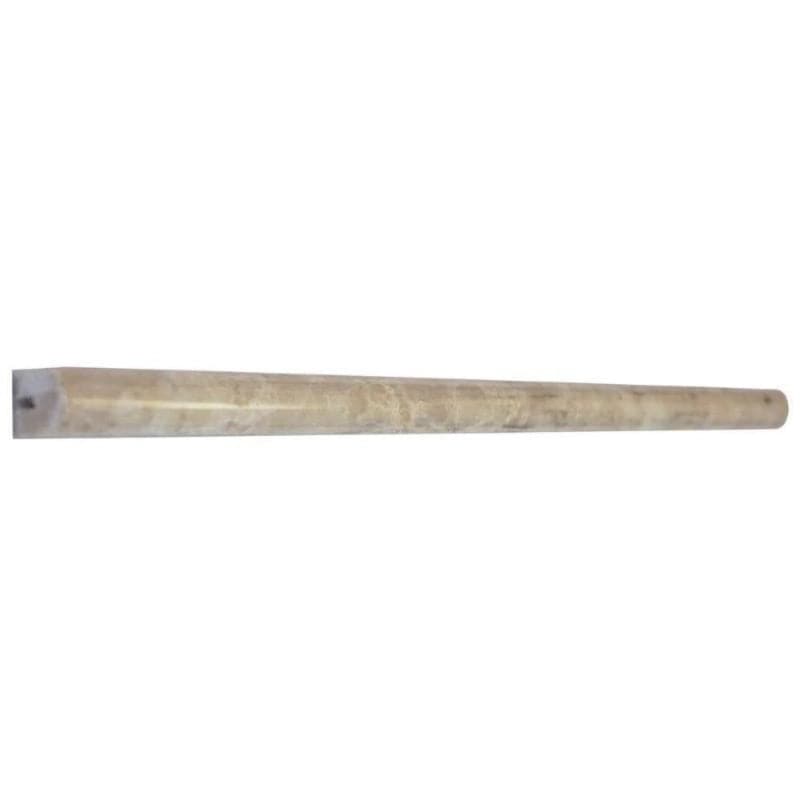 Cappuccino Marble 3/4x12 Polished Pencil Liner