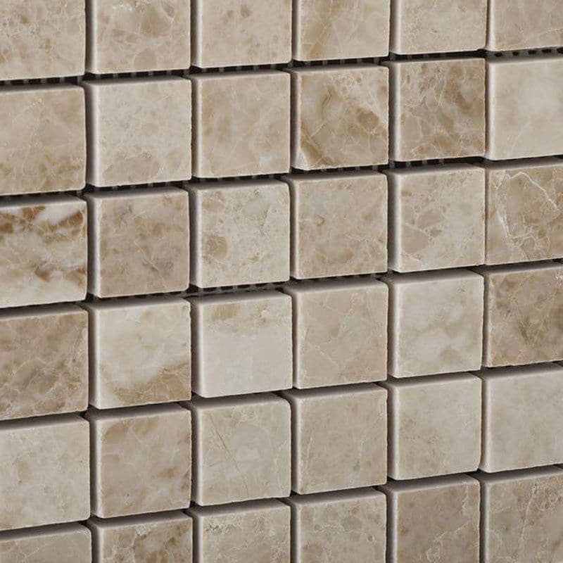 Cappuccino Marble 1x1 Polished Mosaic Tile (Clearance)