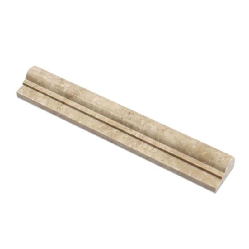 Cappuccino Marble 2x12 1 Step Chairrail Polished Liner