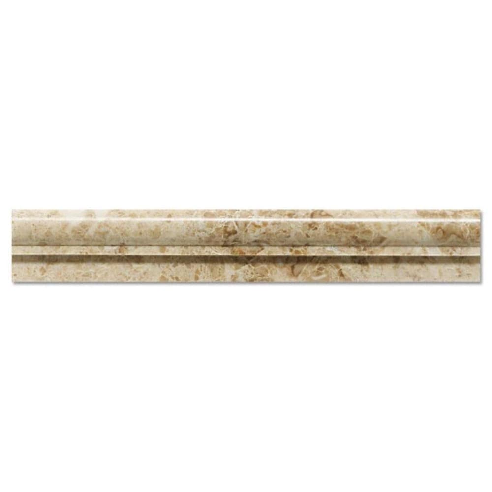 Cappuccino Marble 2x12 1 Step Chairrail Polished Liner