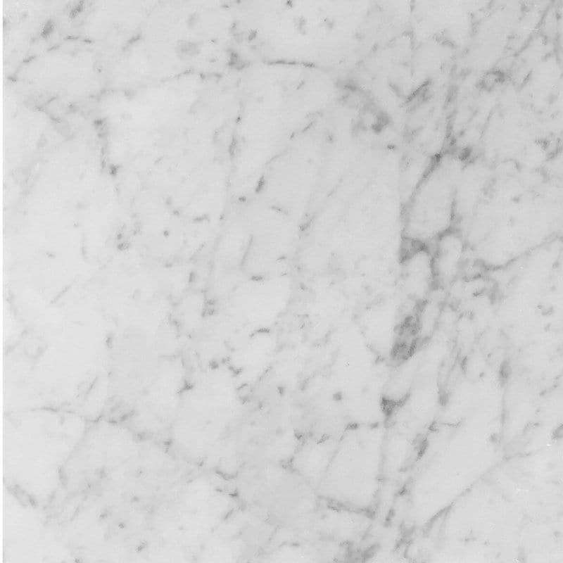 White Carrara Marble 12x12 Tumbled Tile