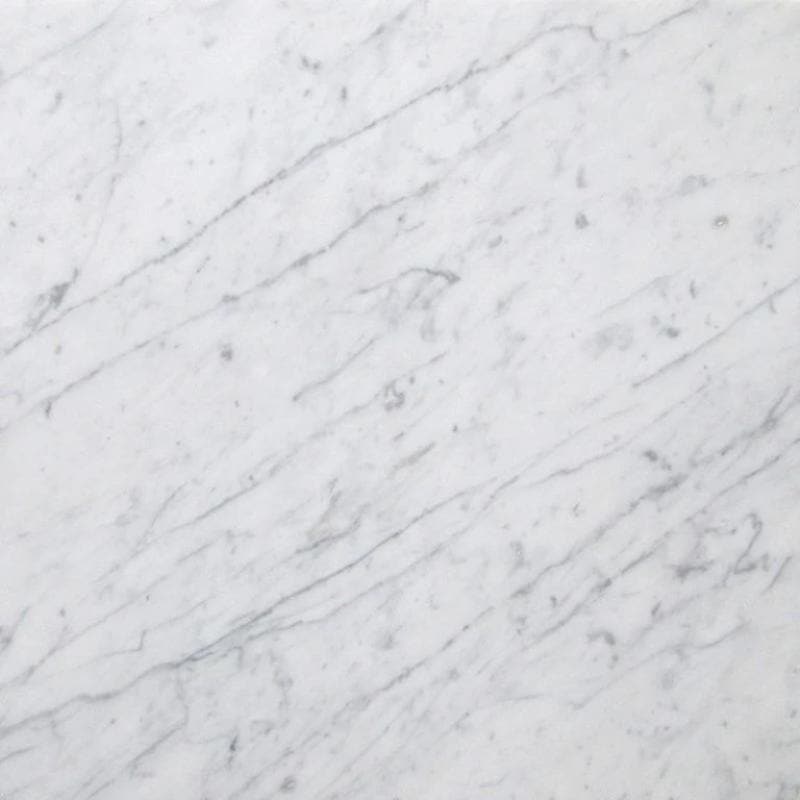 White Carrara Marble 18x18 Polished Marble Tile