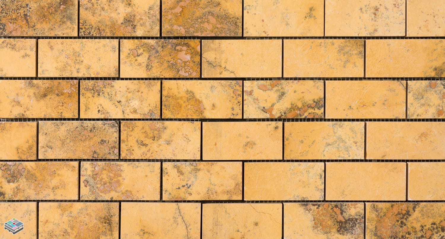Gold Travertine 2x4 Honed Mosaic Tile (Clearance)