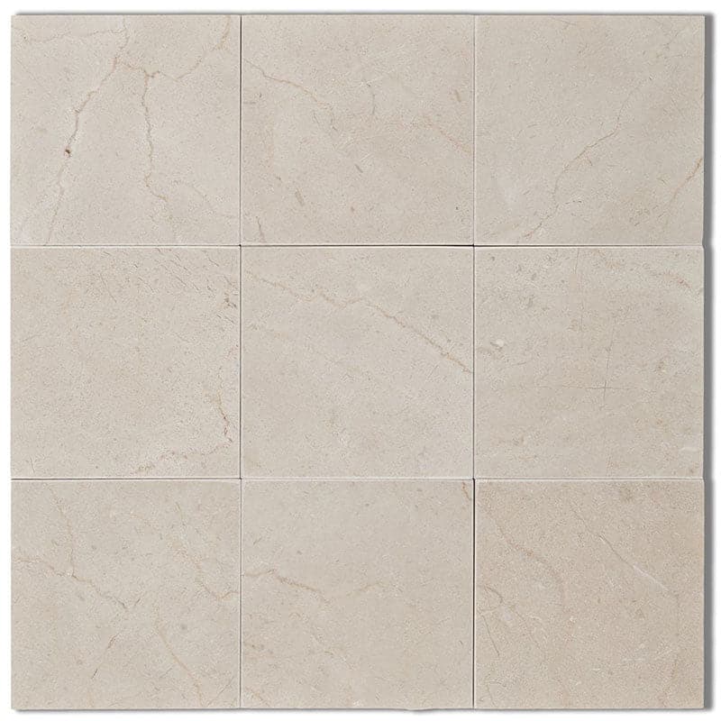 Crema Marfil Select Marble 4x4 Polished Tile