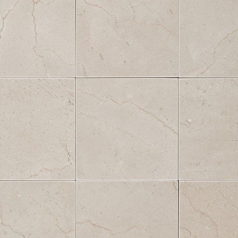 Crema Marfil Select Marble 4x4 Polished Tile