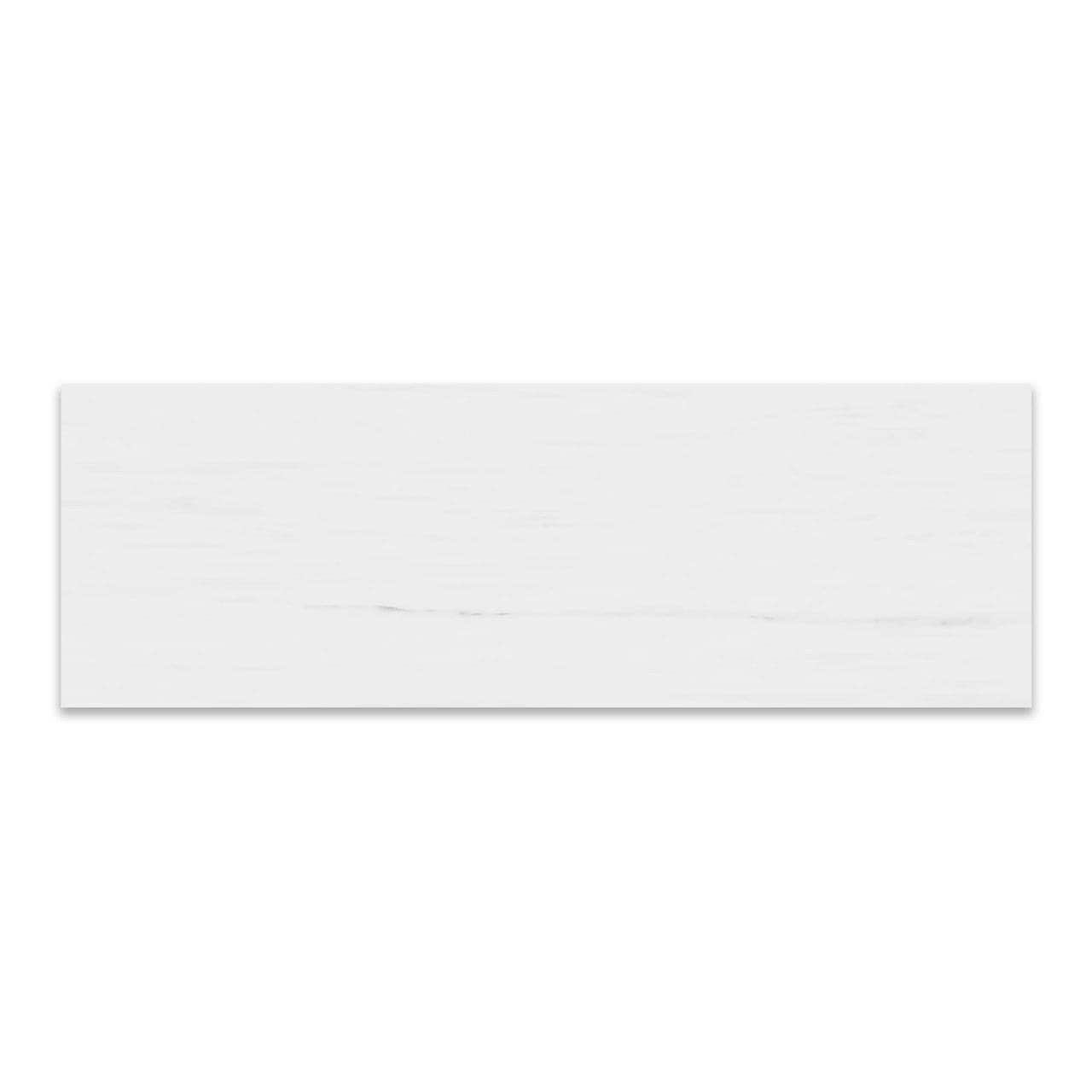 Bianco Dolomite Marble 4x12 Honed Tile