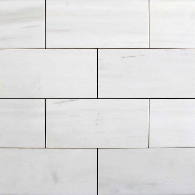 Bianco Dolomite Marble 3x6 Polished Tile