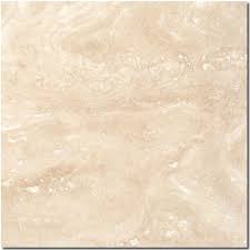 Ivory Travertine 16x16 Filled and Honed Tile