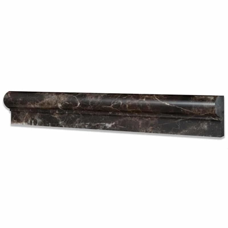 Emperador Dark Spanish Marble 2x12 1 Step Chairrail Polished