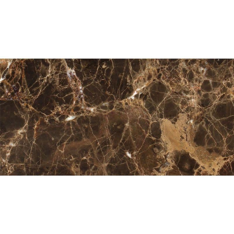 Emperador Dark Spanish Marble 12x24 Polished Tile