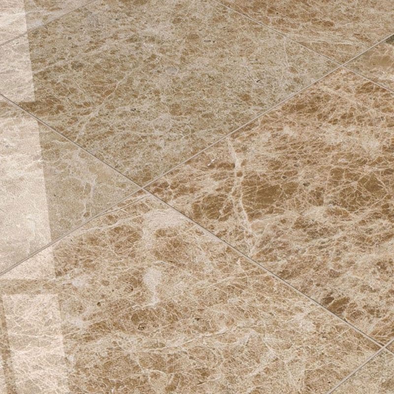 Emperador Light Marble 18x18 Polished Tile