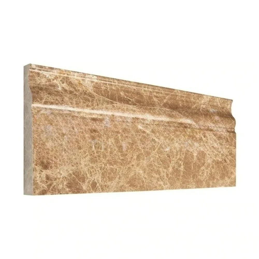 Emperador Light Marble 5x12 Baseboard Polished