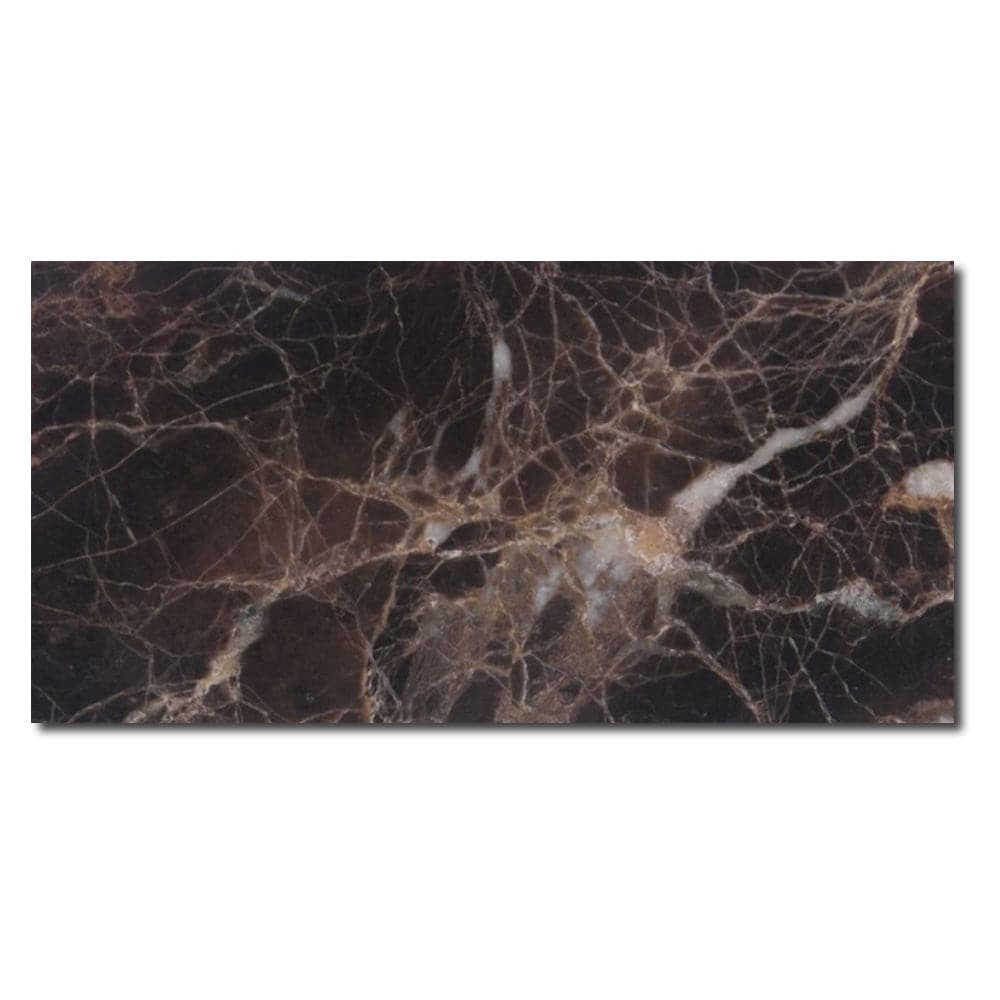 Emperador Dark Spanish Marble 3x6 Polished Tile