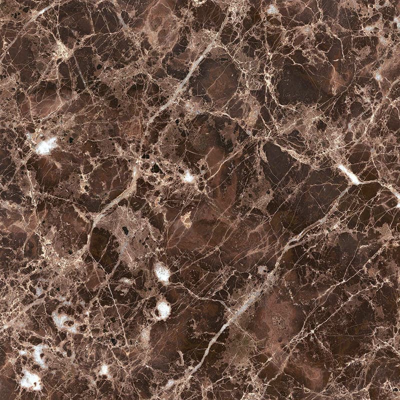 Emperador Dark Spanish Marble 4x4 Polished Tile