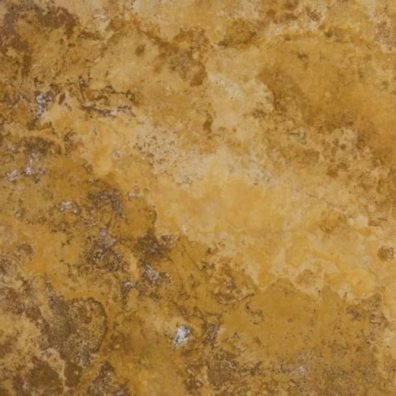 Gold Travertine 12x12 Filled and Honed Tile