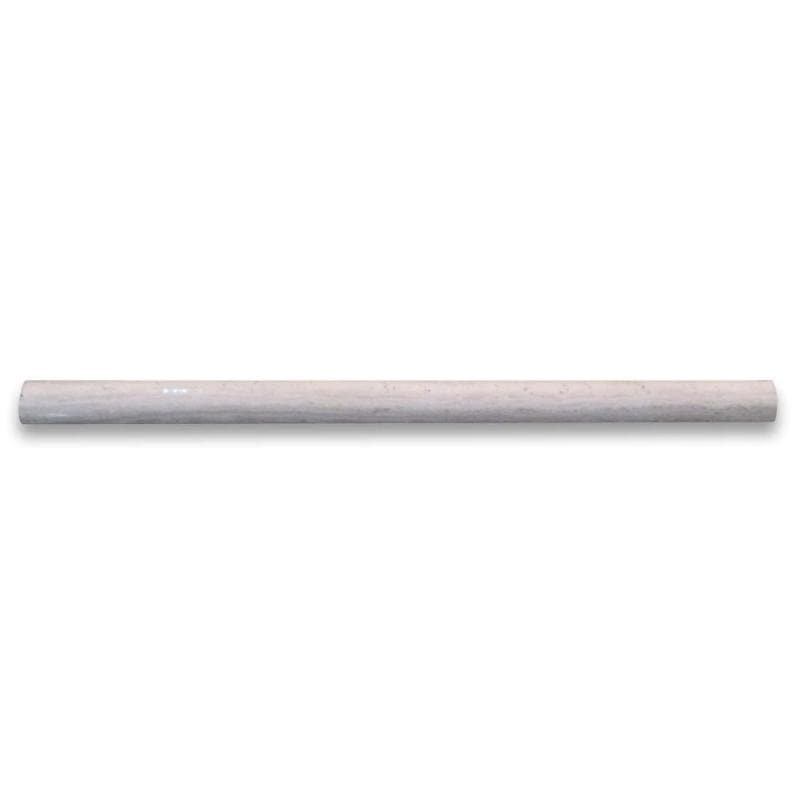 Haisa Light (White Oak) Marble 3/4x12 Polished Pencil Liner
