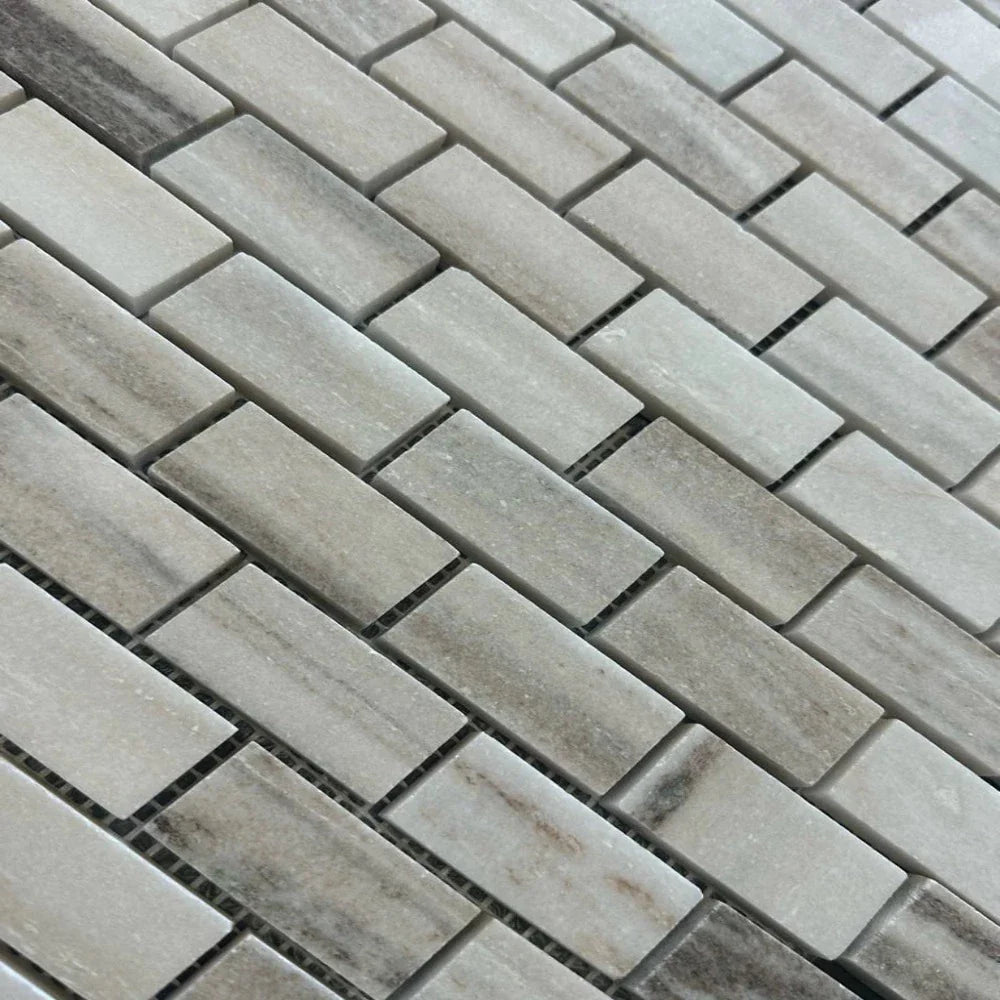 Palissandro (Skyline) Marble 1x2 Honed Mosaic Tile