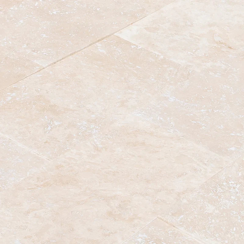 Ivory Travertine 12x24 Filled and Honed Tile