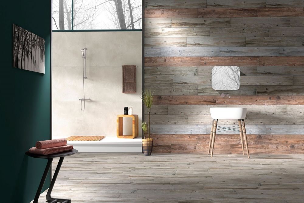 Vintage Caramel Rustic 8x48 Wood Look Porcelain Tile (Clearance)