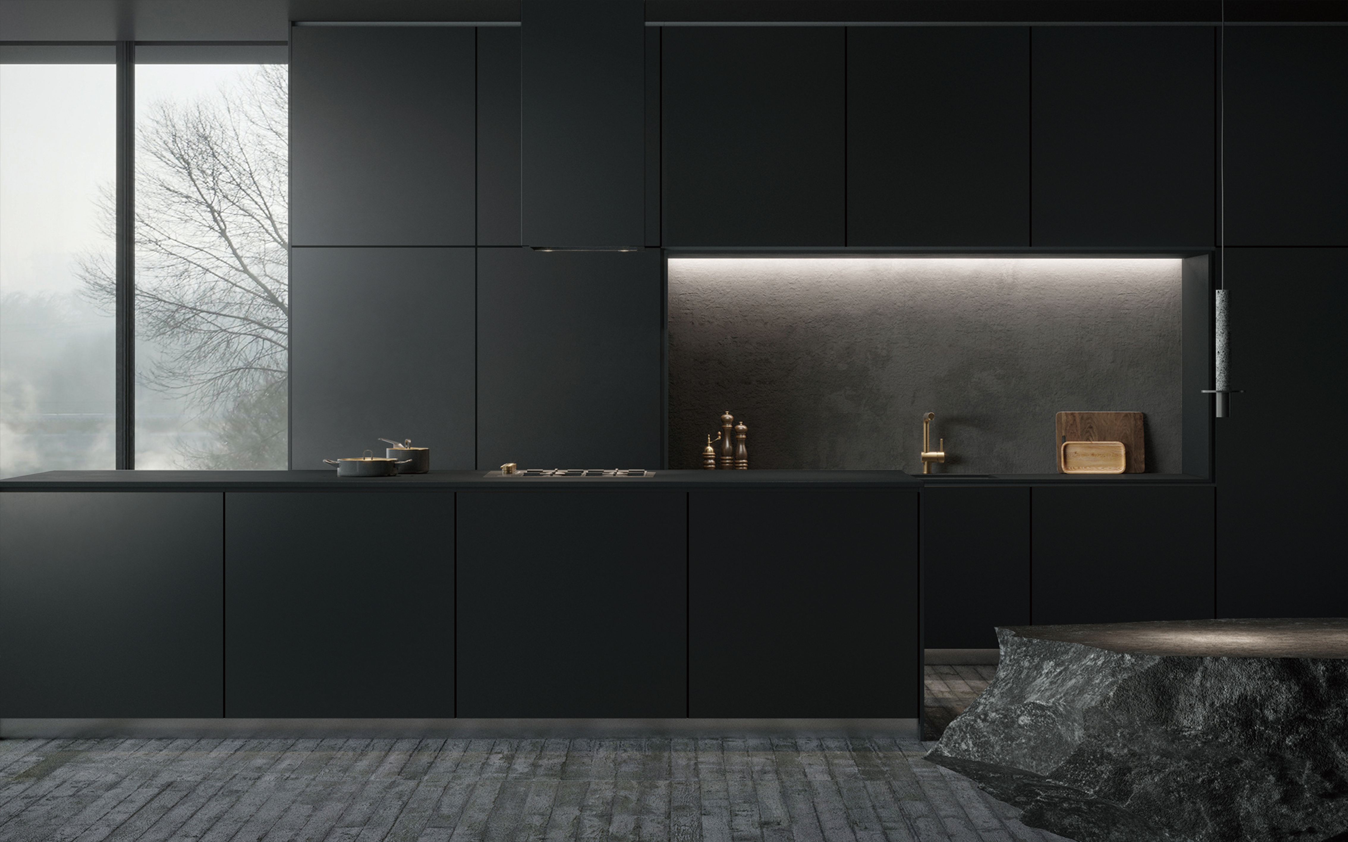 LIDO QUARTZ ABSOLUTE BLACK HONED LQ723 | DISCONTINUED