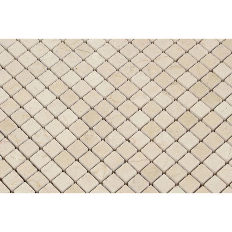Crema Marfil Marble 5/8x5/8 Polished Mosaic Tile