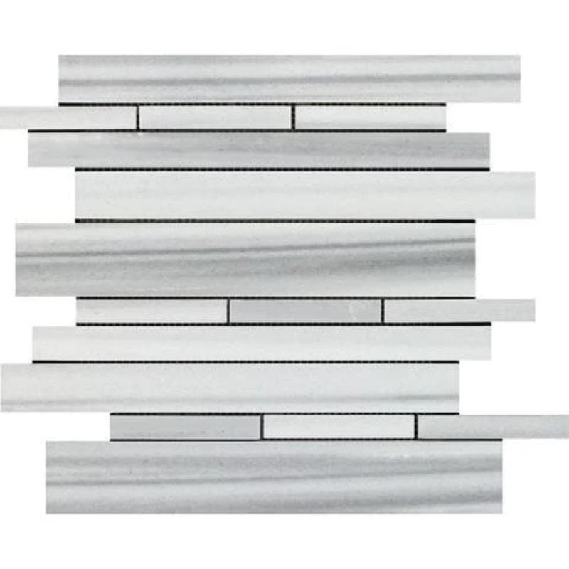 Marmara Marble Random Insert Polished Mosaic Tile