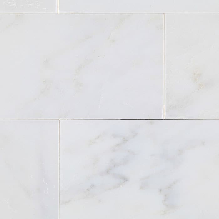 Asian Statuary (Oriental White) Marble 3x6 Honed Tile
