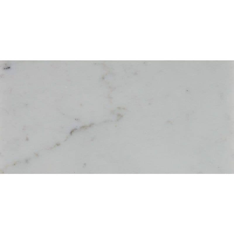 Asian Statuary (Oriental White) Marble 4x12 Polished Tile