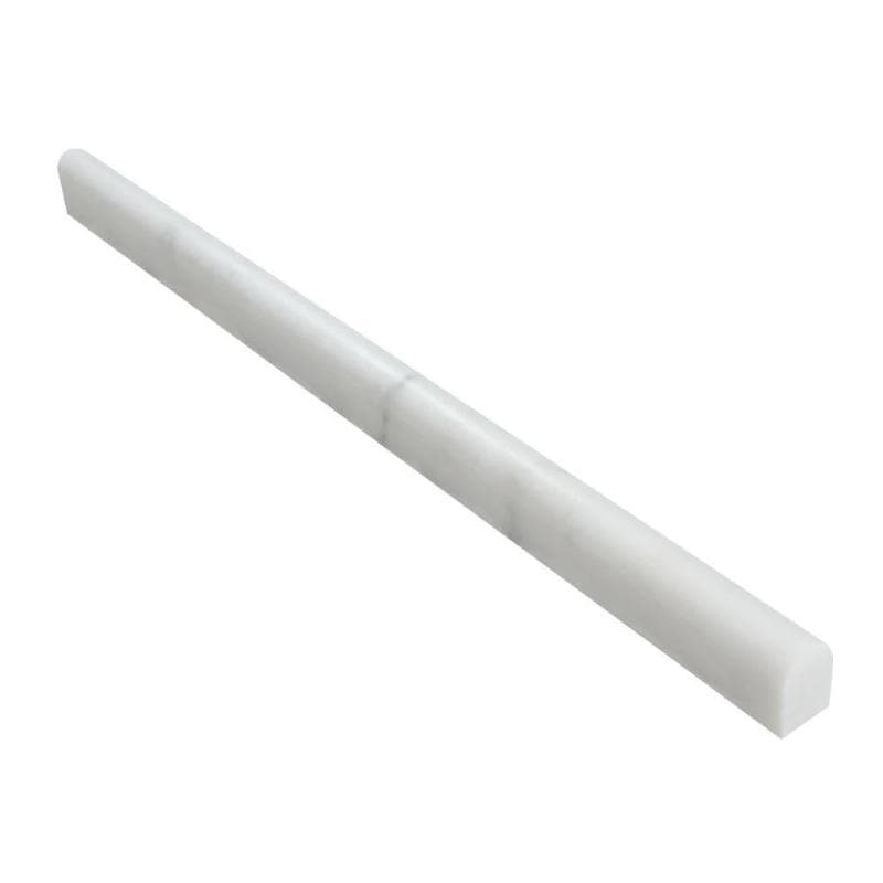 Asian Statuary (Oriental White) Marble 1/2x12 Honed Pencil Liner