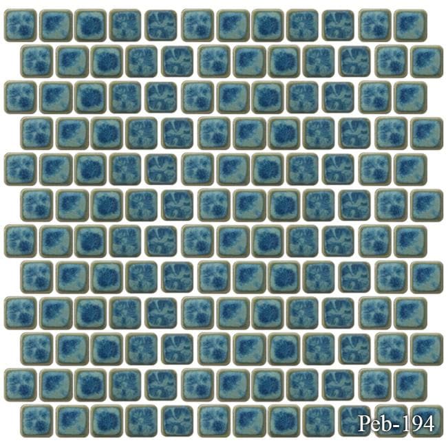 Peb Navy Blue 1 x 1 Pool Tile Series
