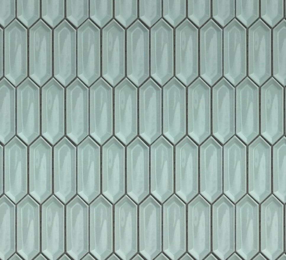 Jade Ivy Picket Glazed Porcelain Mosaic Tile