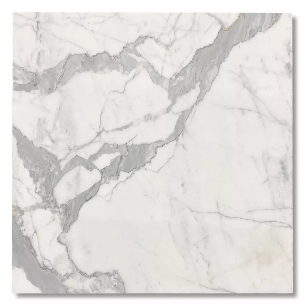 Statuario Marble 24x24 Polished Tile