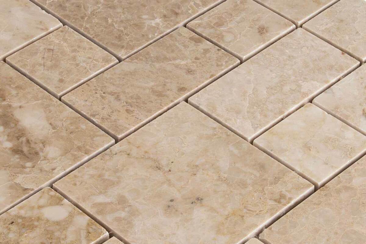 Cappuccino Marble Mini Pattern (Square) Polished Mosaic Tile