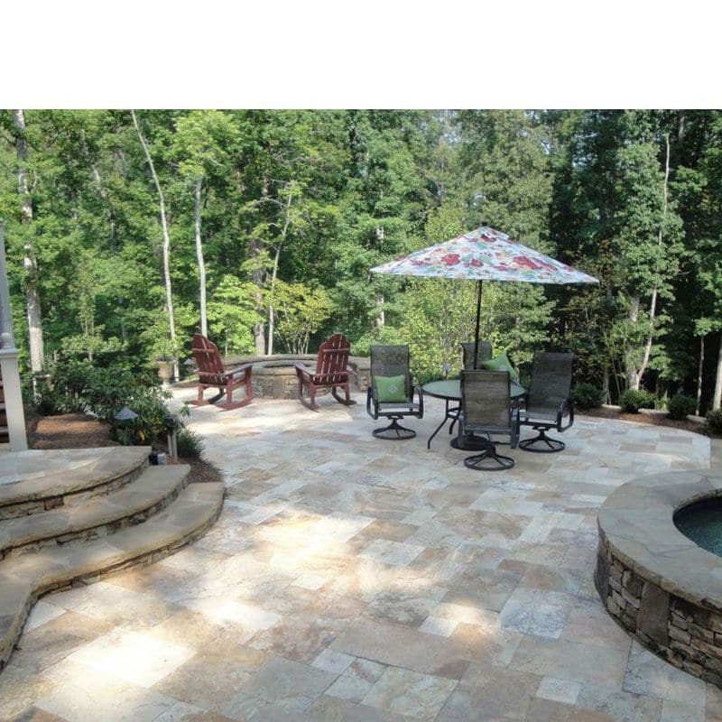 Scabos Travertine 16x24 3cm Tumbled Paver
