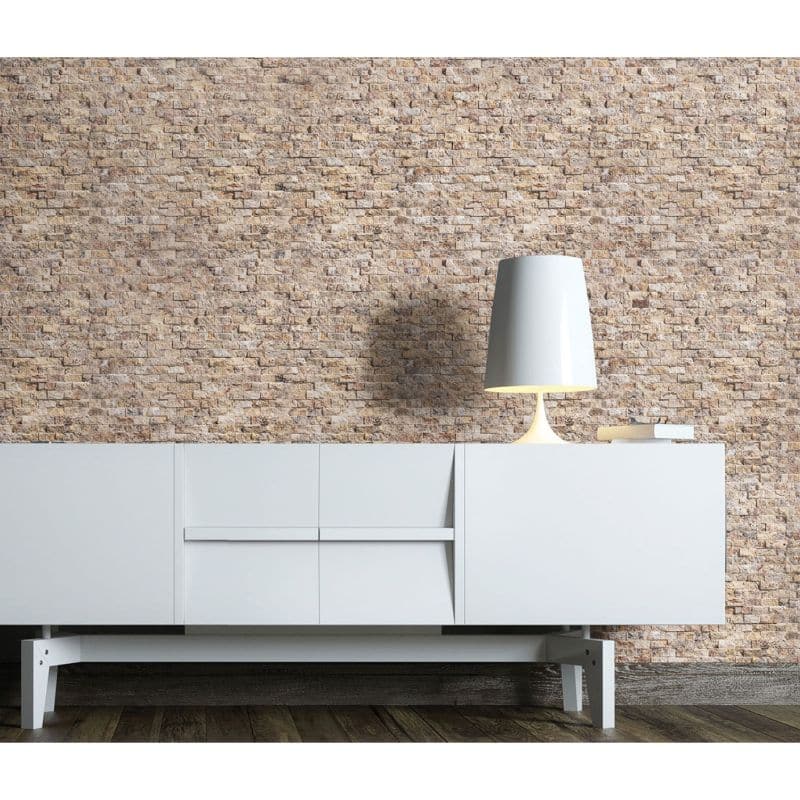 Scabos Travertine 1x2 Split Face Mosaic Tile (Clearance)